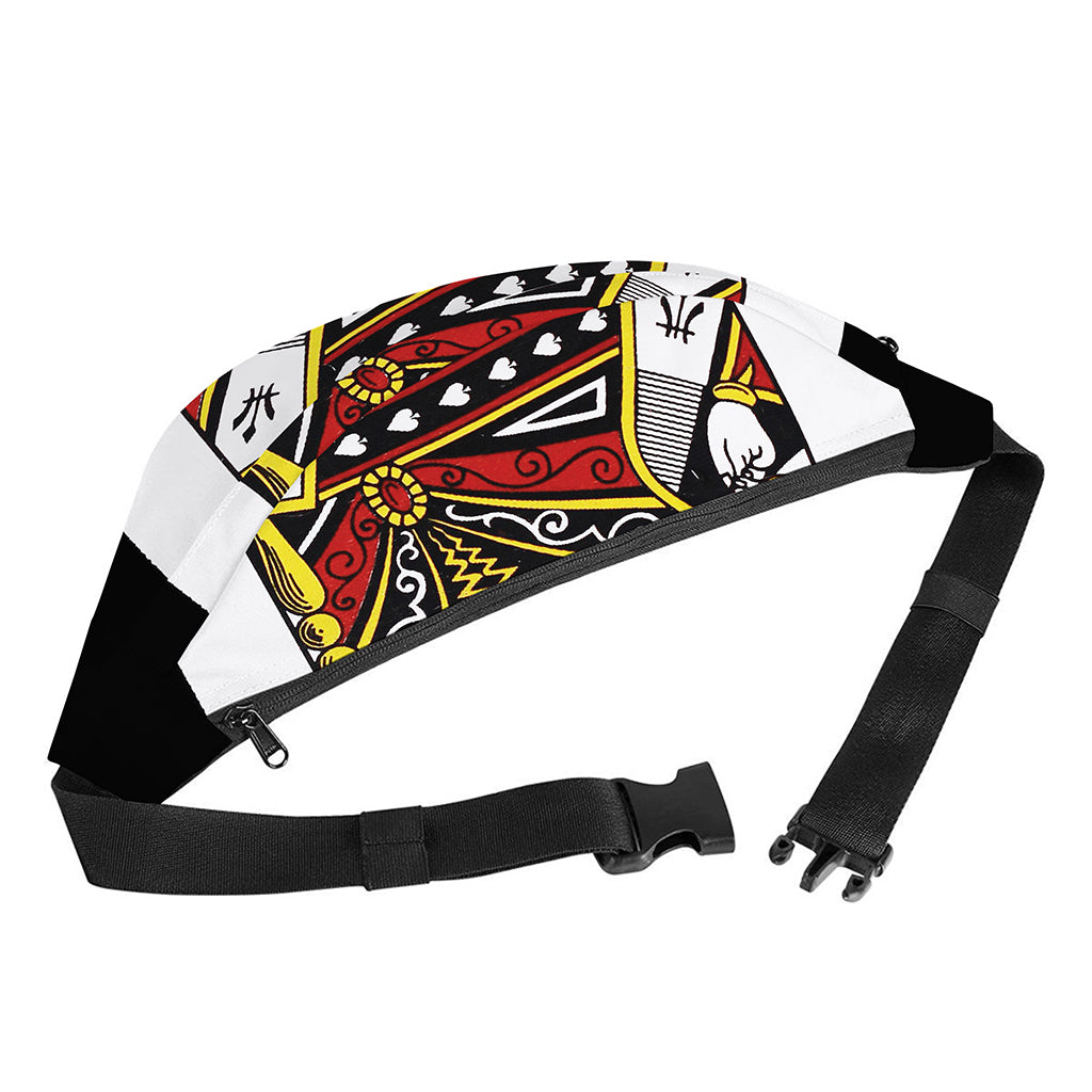 Queen Of Spades Playing Card Print Fanny Pack