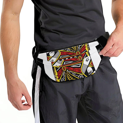 Queen Of Spades Playing Card Print Fanny Pack
