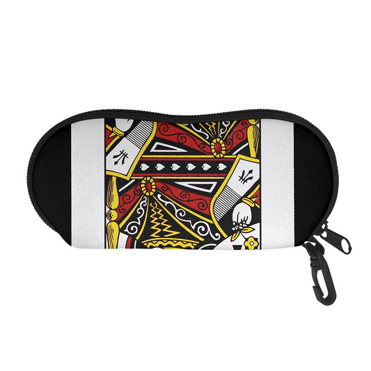 Queen Of Spades Playing Card Print Glasses Case