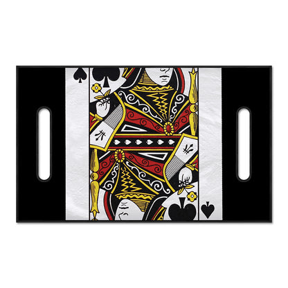 Queen Of Spades Playing Card Print Golf Cart Seat Cover