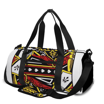 Queen Of Spades Playing Card Print Gym Bag