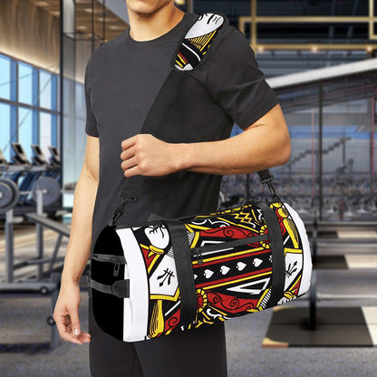 Queen Of Spades Playing Card Print Gym Bag