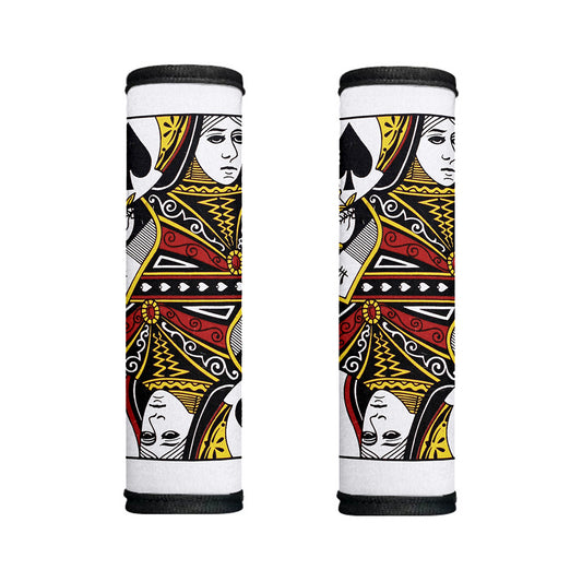 Queen Of Spades Playing Card Print Handle Covers