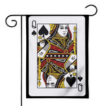 Queen Of Spades Playing Card Print House Flag