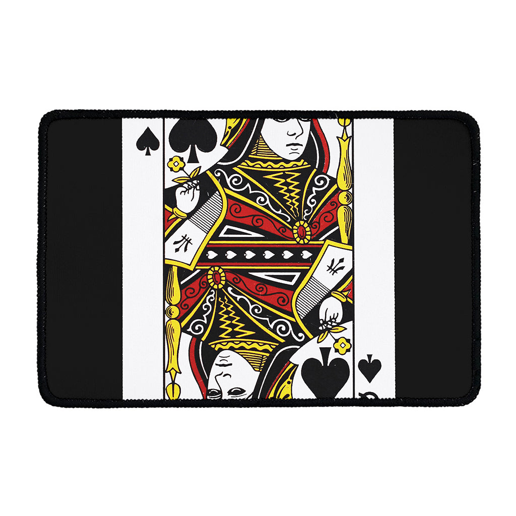 Queen Of Spades Playing Card Print Kitchen Mat