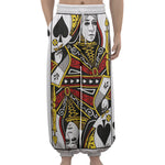 Queen Of Spades Playing Card Print Lantern Pants