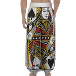 Queen Of Spades Playing Card Print Lantern Pants