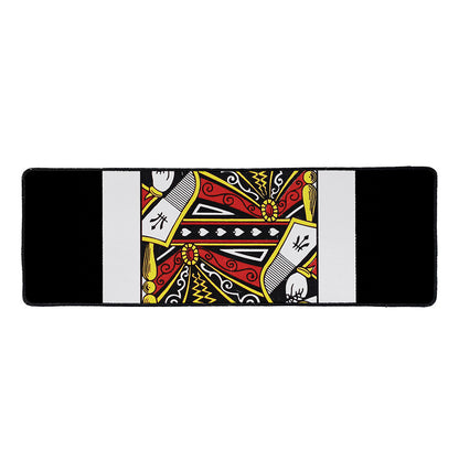 Queen Of Spades Playing Card Print Long Kitchen Mat
