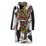 Queen Of Spades Playing Card Print Men's Bathrobe