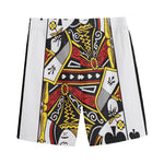 Queen Of Spades Playing Card Print Men's Sports Shorts