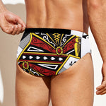 Queen Of Spades Playing Card Print Men's Swim Briefs