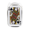 Queen Of Spades Playing Card Print Mesh Laundry Hamper