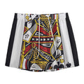 Queen Of Spades Playing Card Print Mesh Shorts
