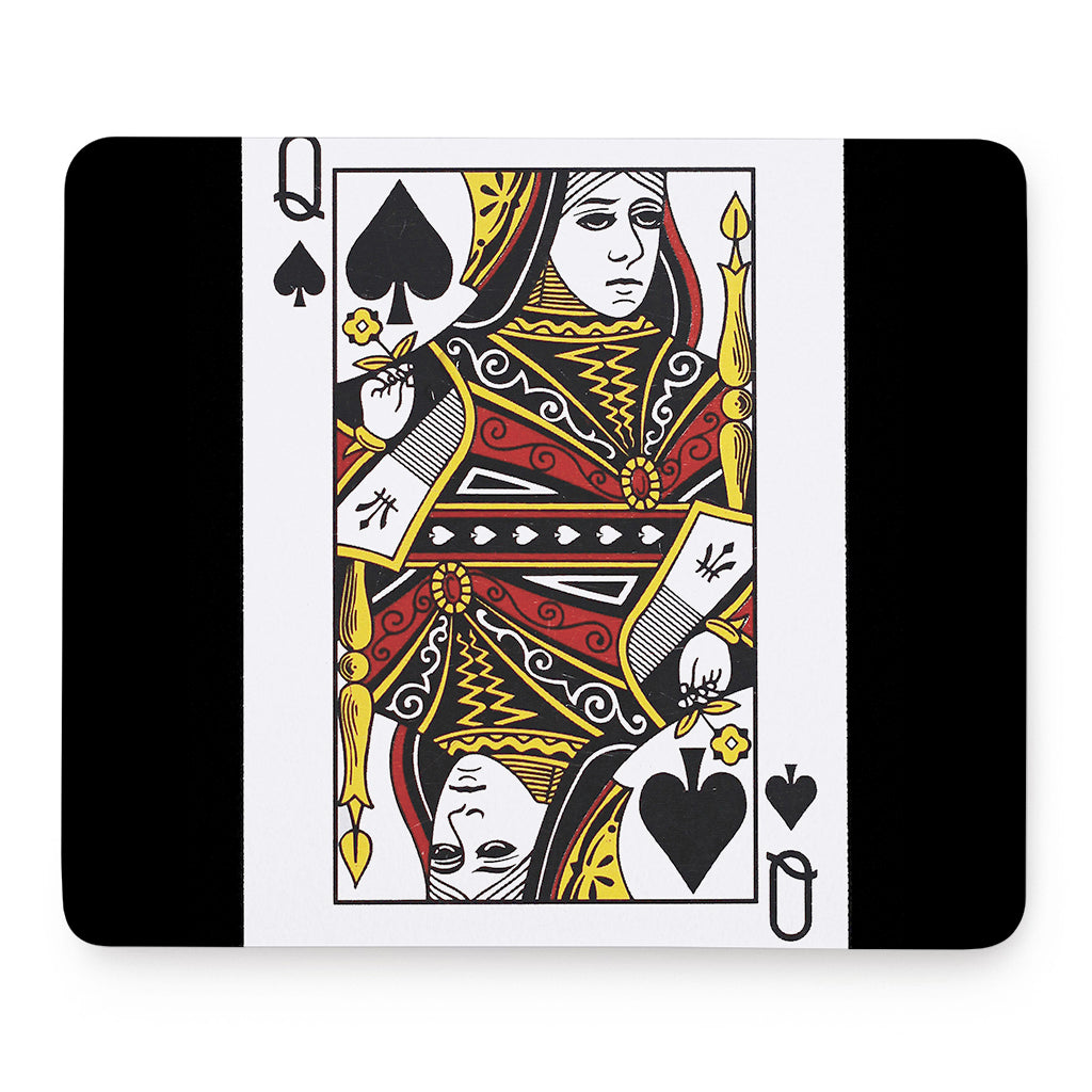 Queen Of Spades Playing Card Print Mouse Pad