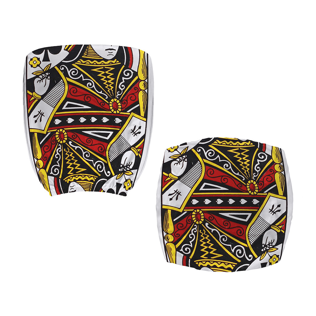 Queen Of Spades Playing Card Print Office Chair Cover