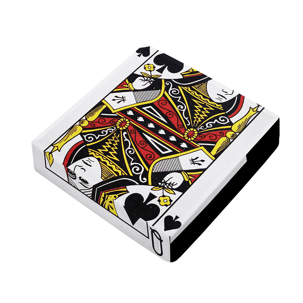 Queen Of Spades Playing Card Print Outdoor Seat Cushion Cover