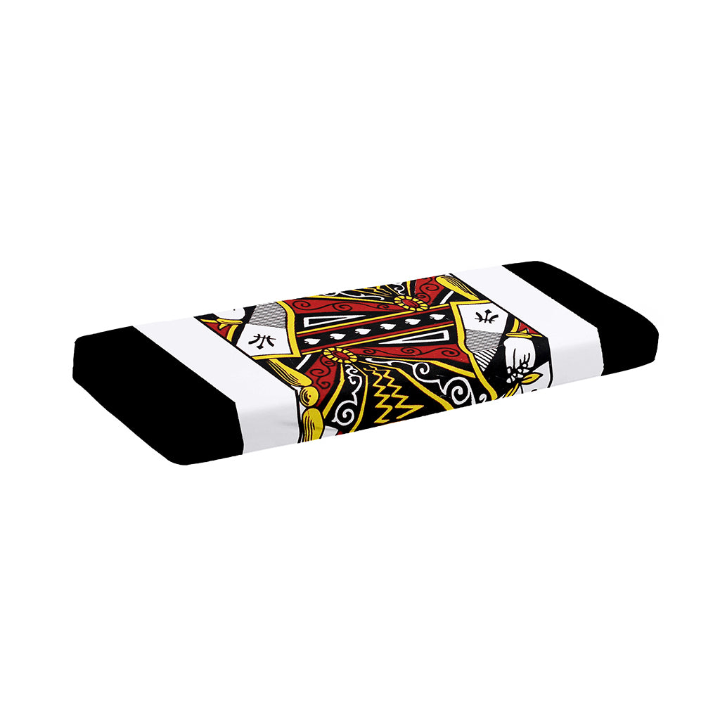 Queen Of Spades Playing Card Print Piano Keyboard Cover