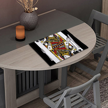 Queen Of Spades Playing Card Print Placemat