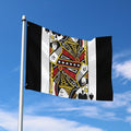 Queen Of Spades Playing Card Print Polyester Flag