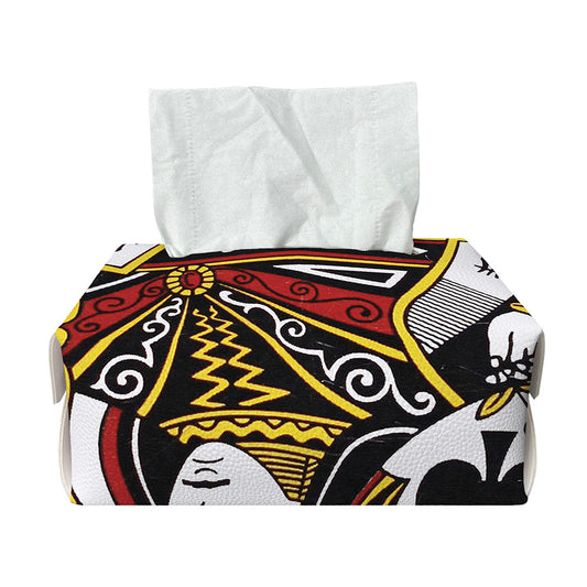Queen Of Spades Playing Card Print Rectangle Tissue Box Cover