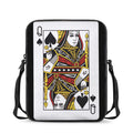 Queen Of Spades Playing Card Print Rectangular Crossbody Bag