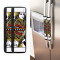 Queen Of Spades Playing Card Print Refrigerator Handle Covers