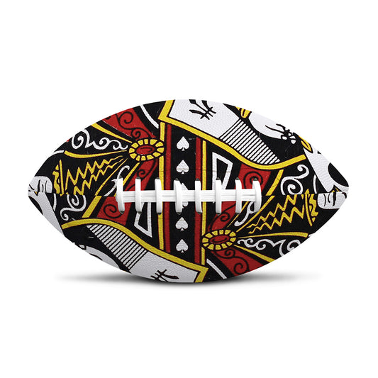 Queen Of Spades Playing Card Print Rugby Ball