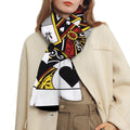 Queen Of Spades Playing Card Print Scarf