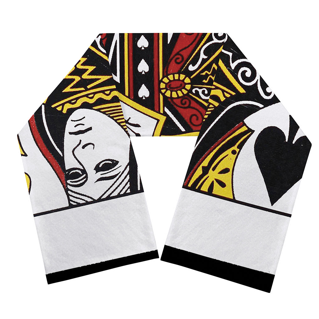 Queen Of Spades Playing Card Print Scarf