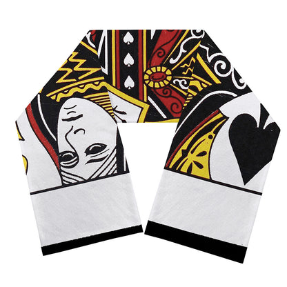Queen Of Spades Playing Card Print Scarf