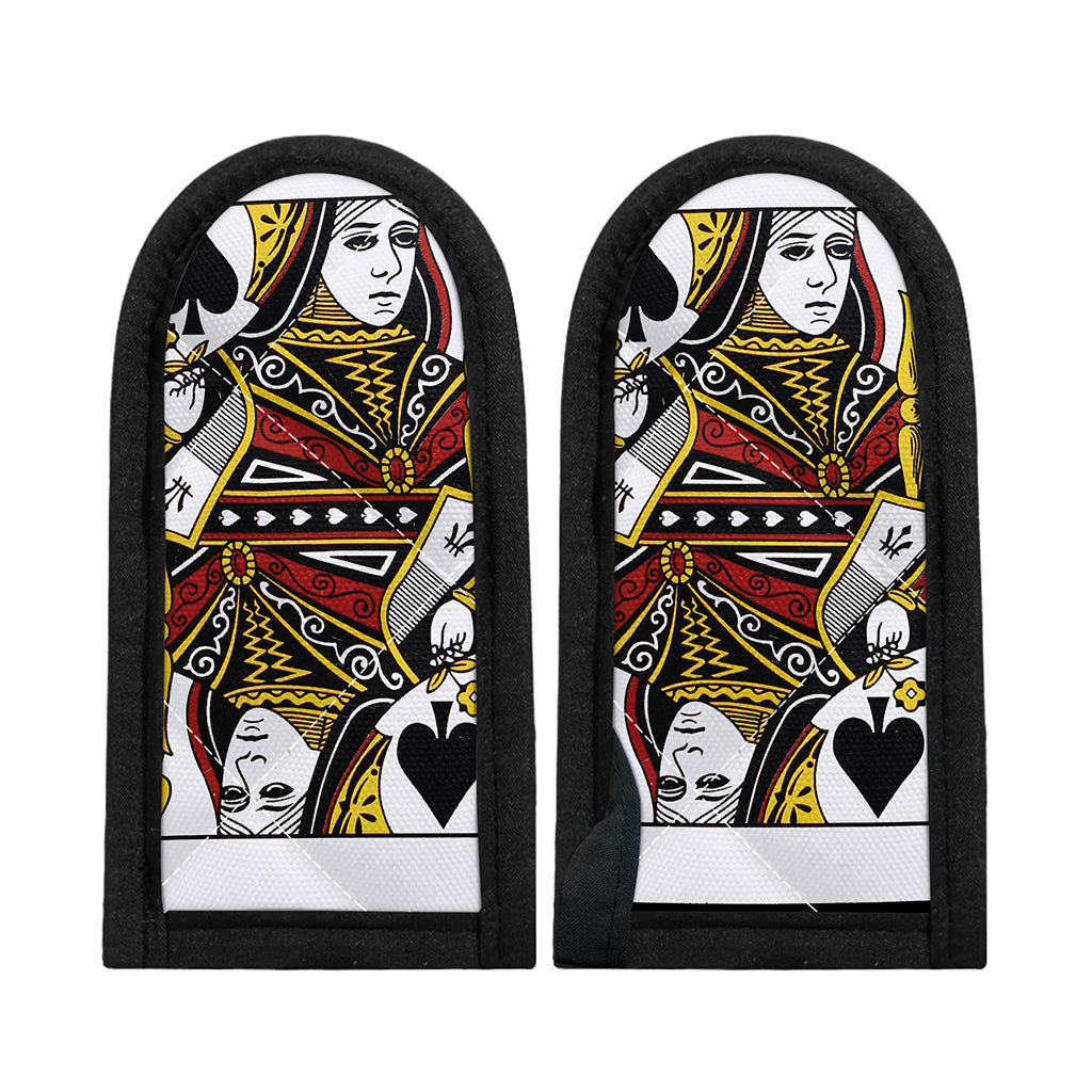 Queen Of Spades Playing Card Print Skillet Handle Cover