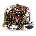 Queen Of Spades Playing Card Print Snapback Cap