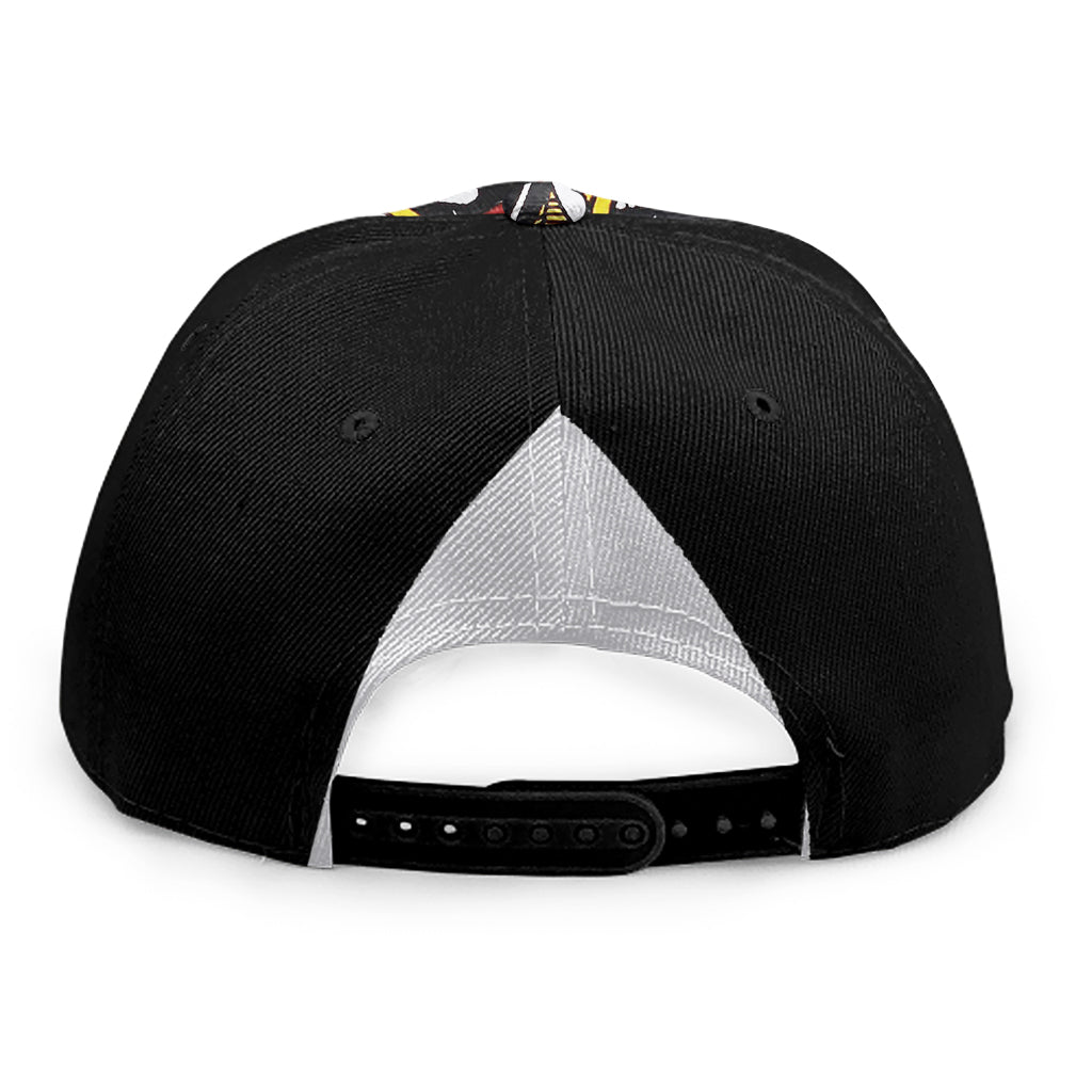 Queen Of Spades Playing Card Print Snapback Cap
