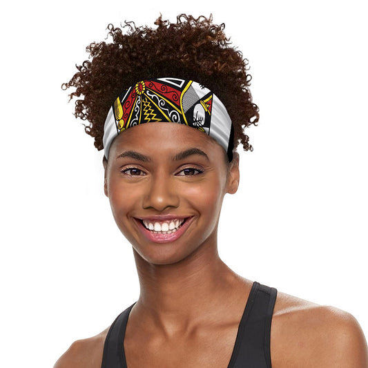 Queen Of Spades Playing Card Print Sports Headband
