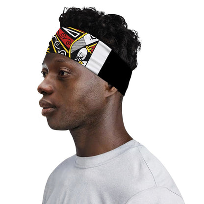 Queen Of Spades Playing Card Print Sports Headband