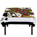 Queen Of Spades Playing Card Print Tablecloth