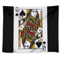 Queen Of Spades Playing Card Print Tapestry