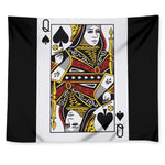 Queen Of Spades Playing Card Print Tapestry