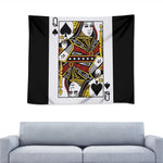Queen Of Spades Playing Card Print Tapestry