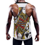 Queen Of Spades Playing Card Print Training Tank Top