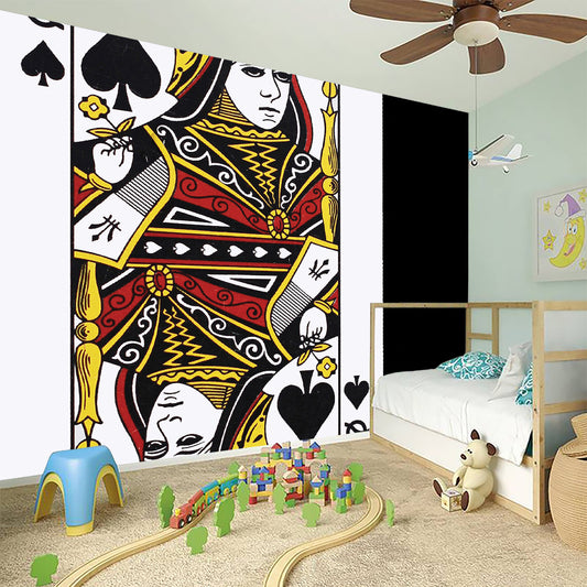 Queen Of Spades Playing Card Print Wall Sticker