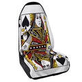 Queen Of Spades Playing Card Print Waterproof Car Seat Cover