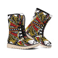 Queen Of Spades Playing Card Print Winter Boots