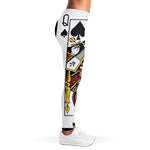 Queen Of Spades Playing Card Print Women's Leggings