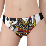 Queen Of Spades Playing Card Print Women's Panties