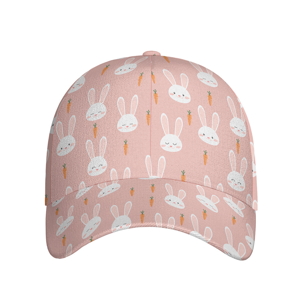 Rabbit And Carrot Pattern Print Baseball Cap