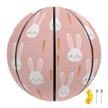 Rabbit And Carrot Pattern Print Basketball