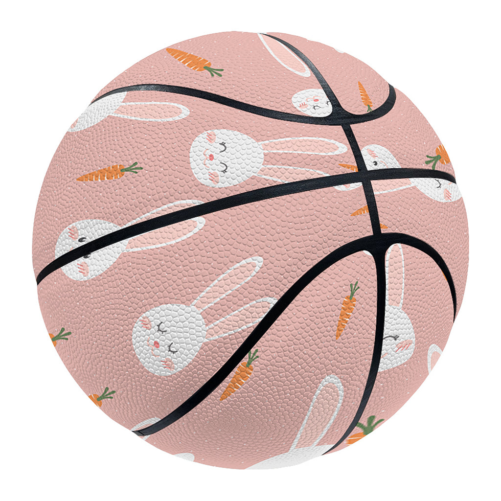 Rabbit And Carrot Pattern Print Basketball