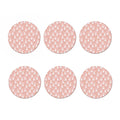 Rabbit And Carrot Pattern Print Coaster Set