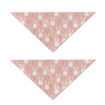 Rabbit And Carrot Pattern Print Dog Bandana